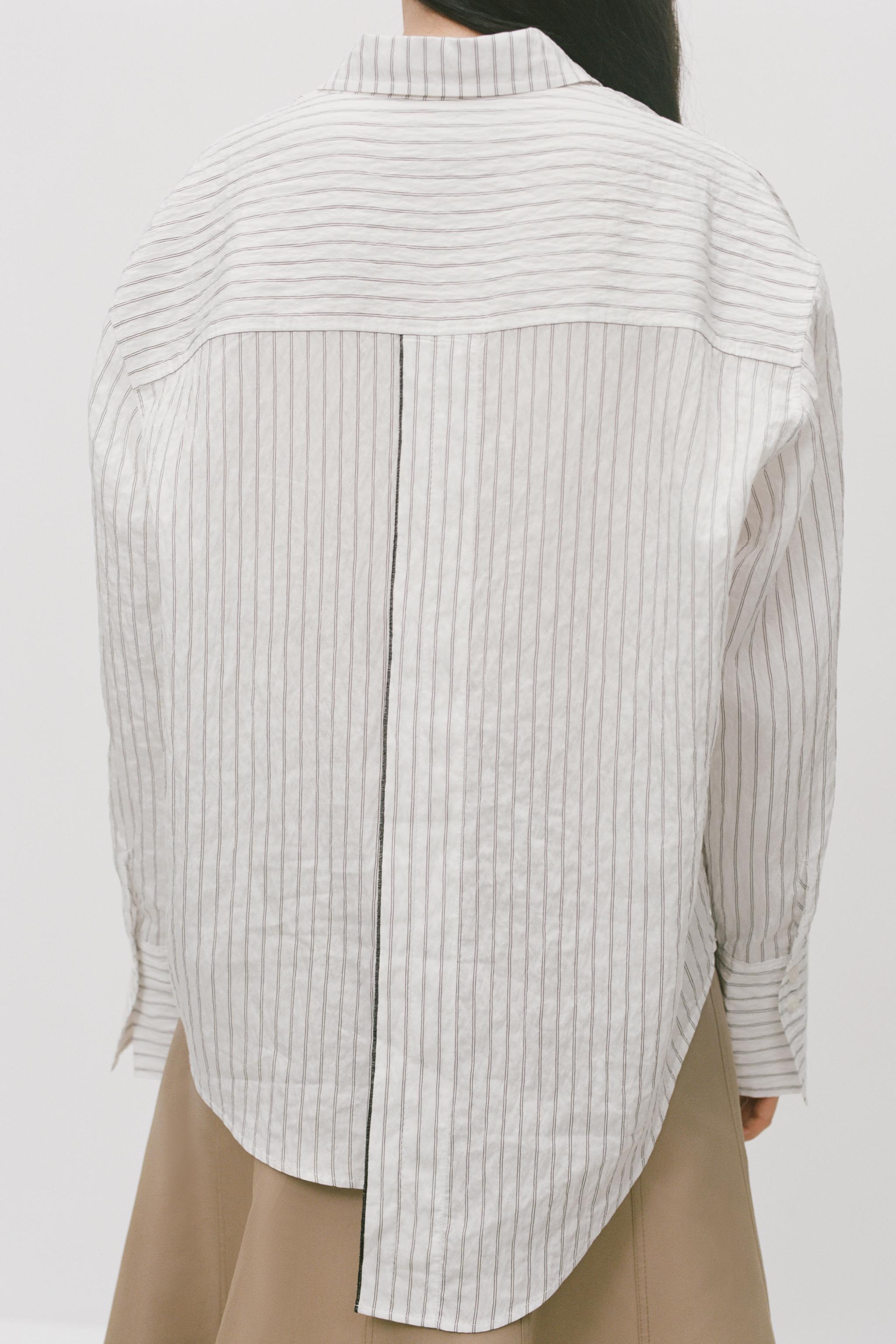 ZW COLLECTION MULTIPOSITIONAL STRIPED SHIRT Product Image