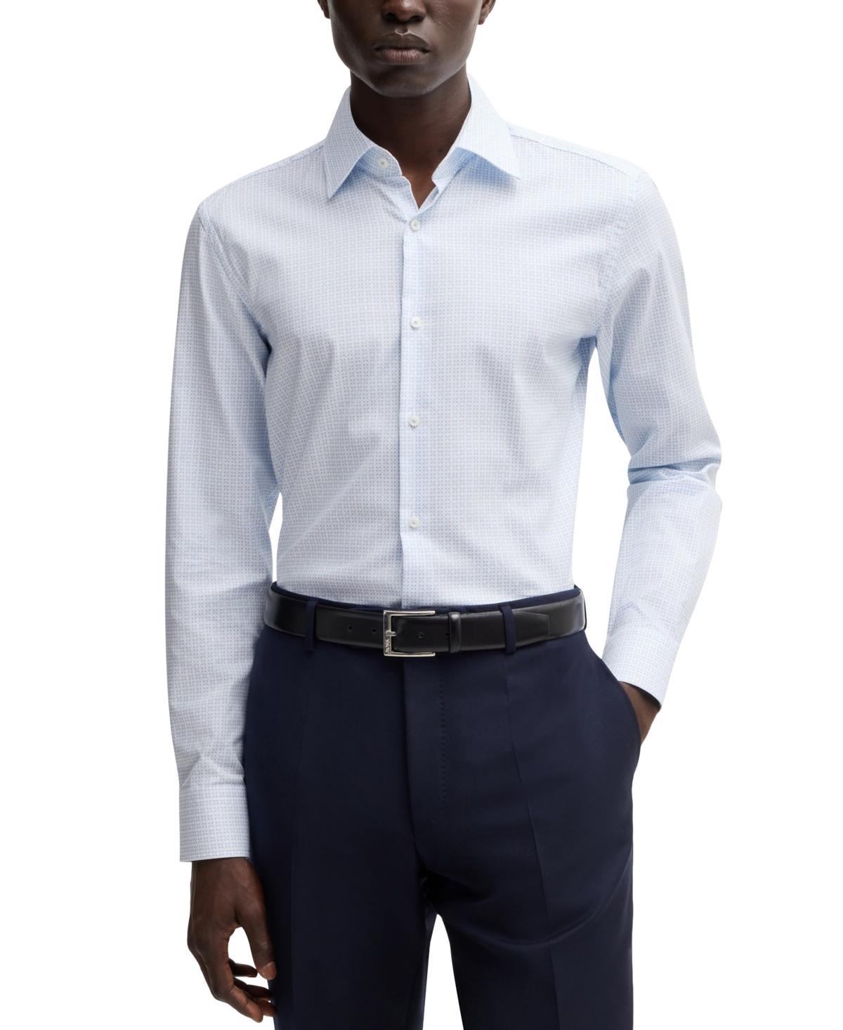 Boss by Hugo Boss Mens Slim-Fit Printed Dress Shirt Product Image