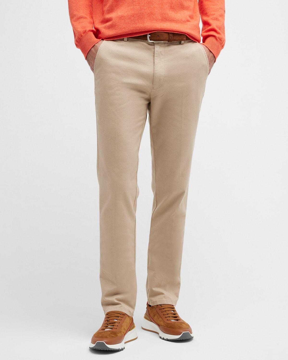 Peter Millar Pilot Flat Front Stretch Cotton Twill Pants Product Image