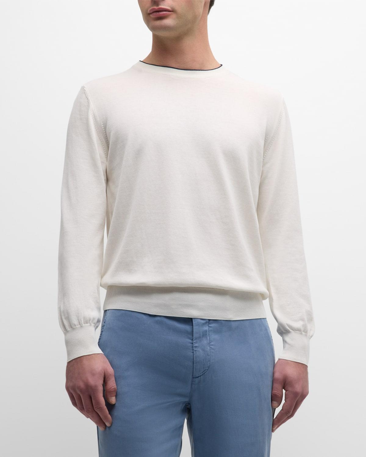 Mens Cotton Crewneck Sweater Product Image