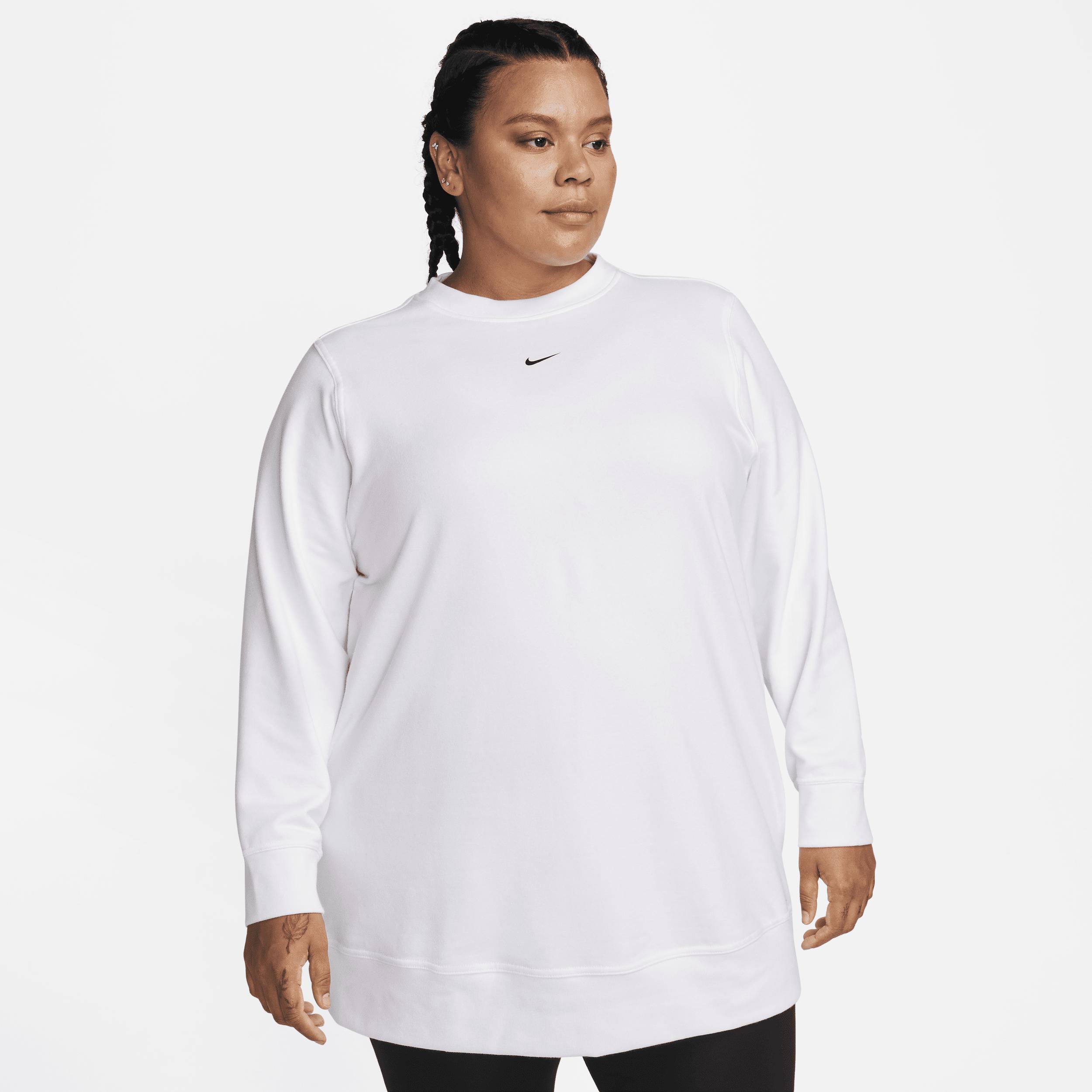 Nike Women's Dri-FIT One Crew-Neck French Terry Tunic (Plus Size) Product Image