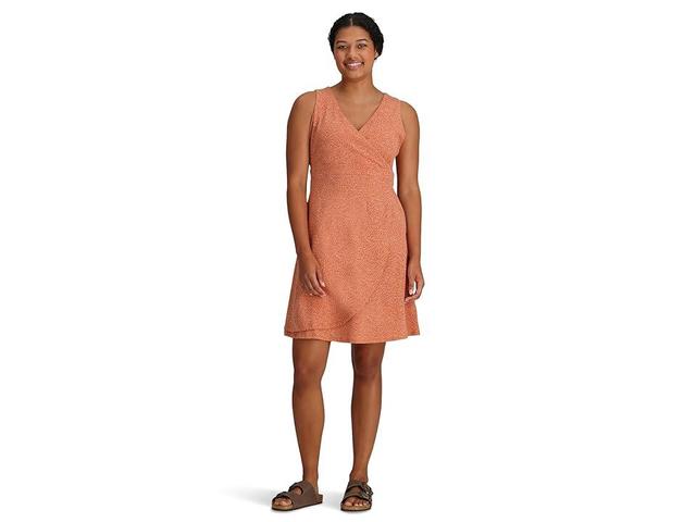 Royal Robbins Featherweight Knit Dress (Baked Clay Nisene Print) Women's Dress Product Image