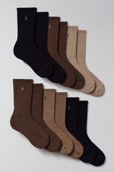 Polo Ralph Lauren Casual Crew Sock 6-Pack Mens at Urban Outfitters Product Image