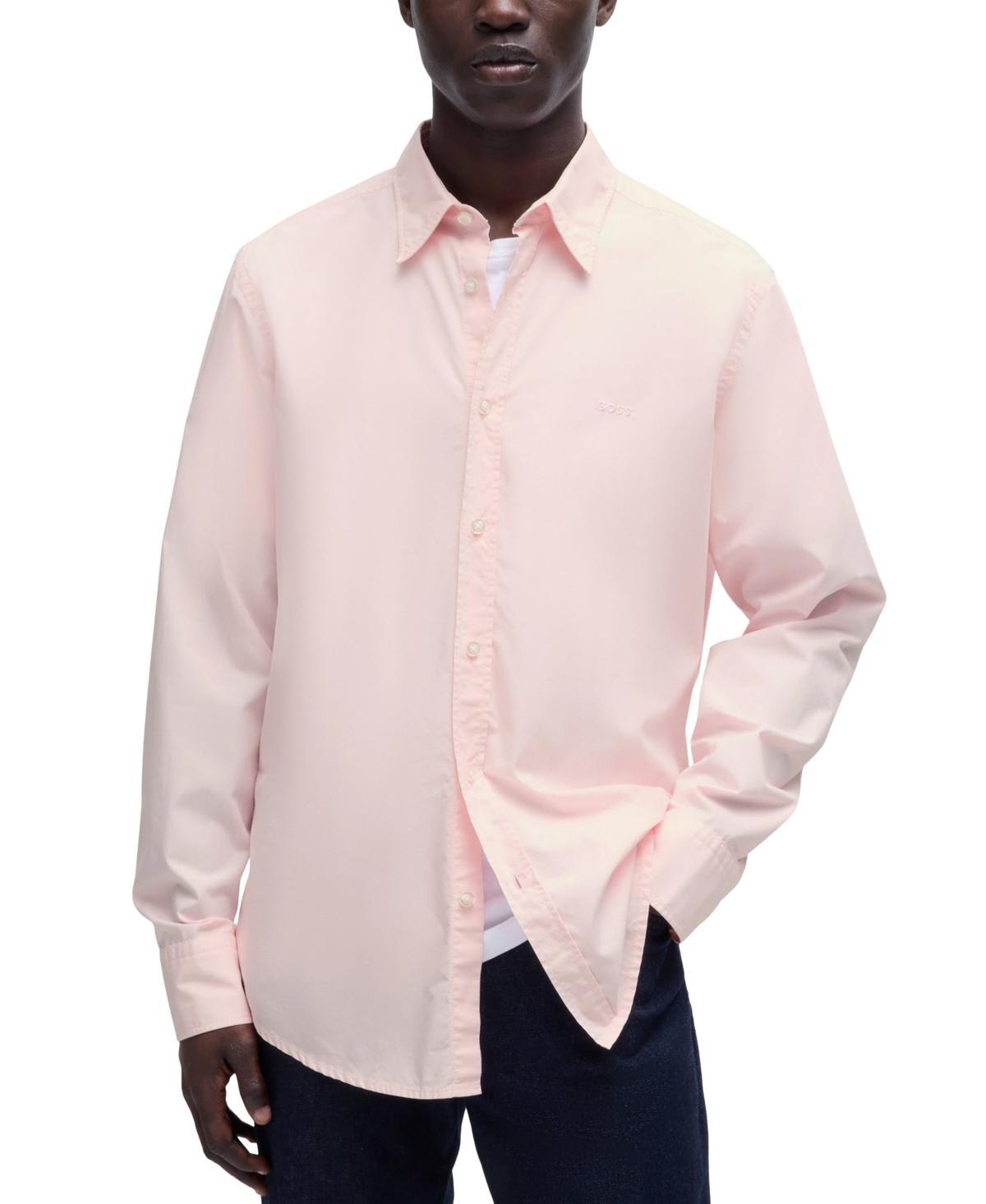 Boss by Hugo Boss Mens Poplin Kent Collar Regular-Fit Shirt Product Image