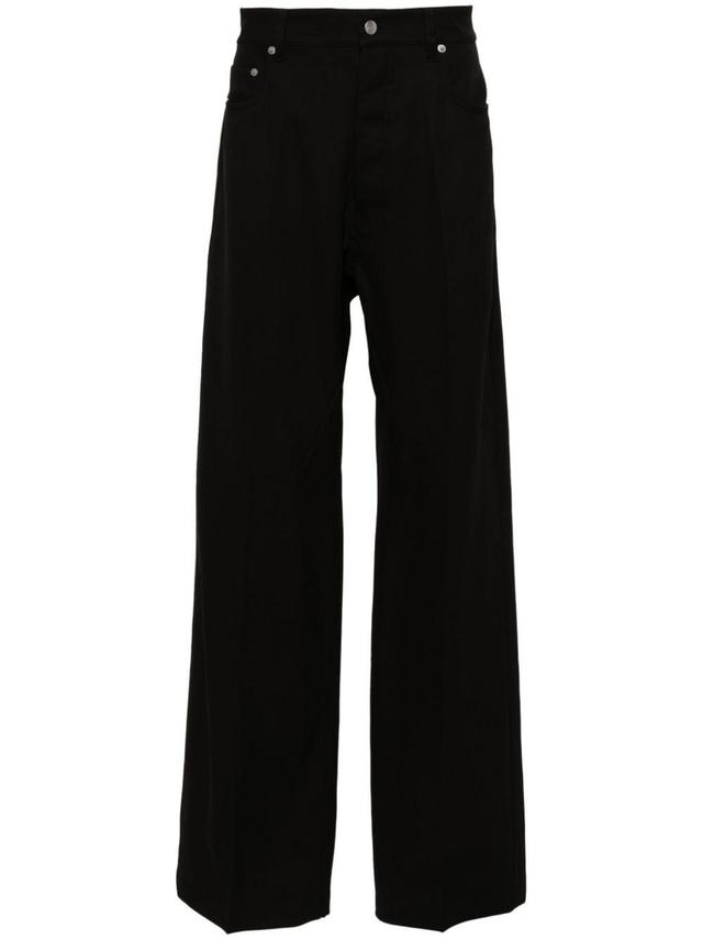 RICK OWENS Black Geth Trousers Product Image