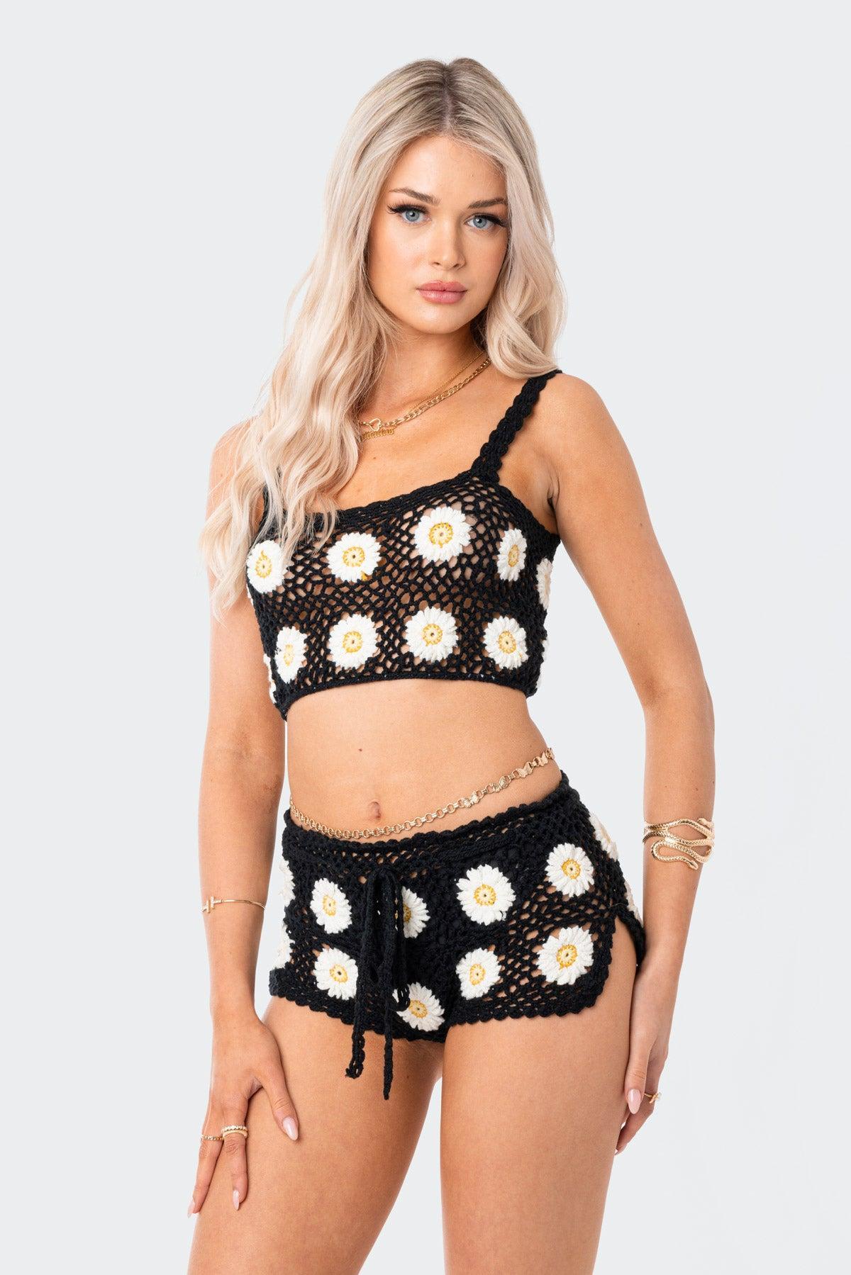 Daisy Crochet Crop Top Product Image