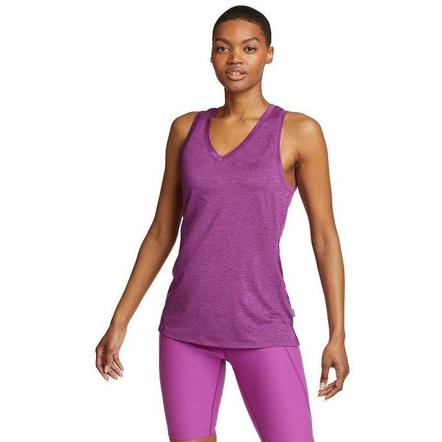 Womens Eddie Bauer Resolution V-Neck Tank Top Purple Product Image