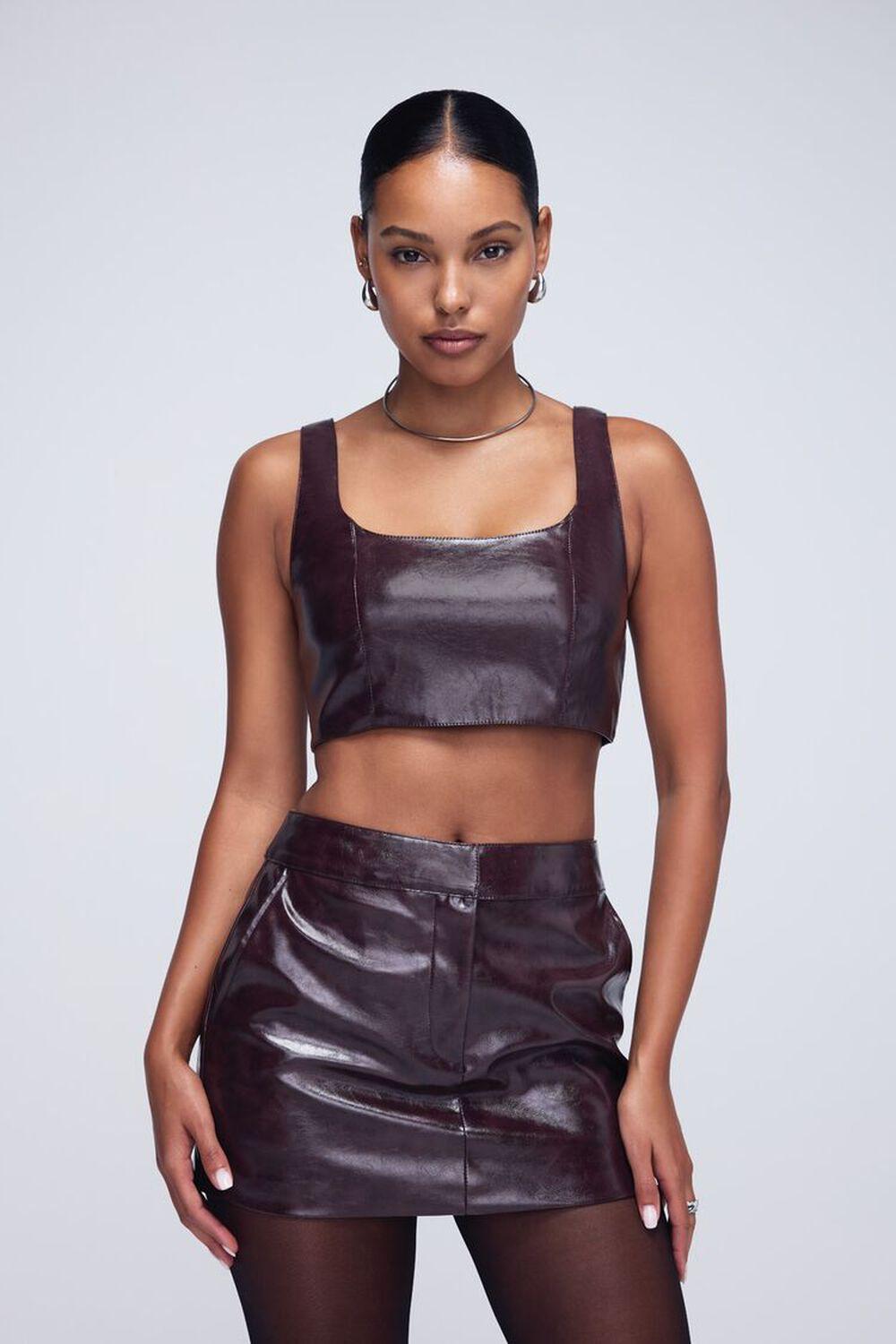 Faux Leather Crop Top | Forever 21 Product Image