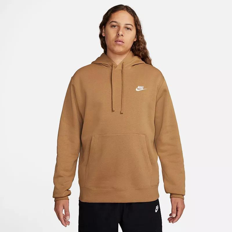 Nike Club Fleece hoodie in gray heather Product Image