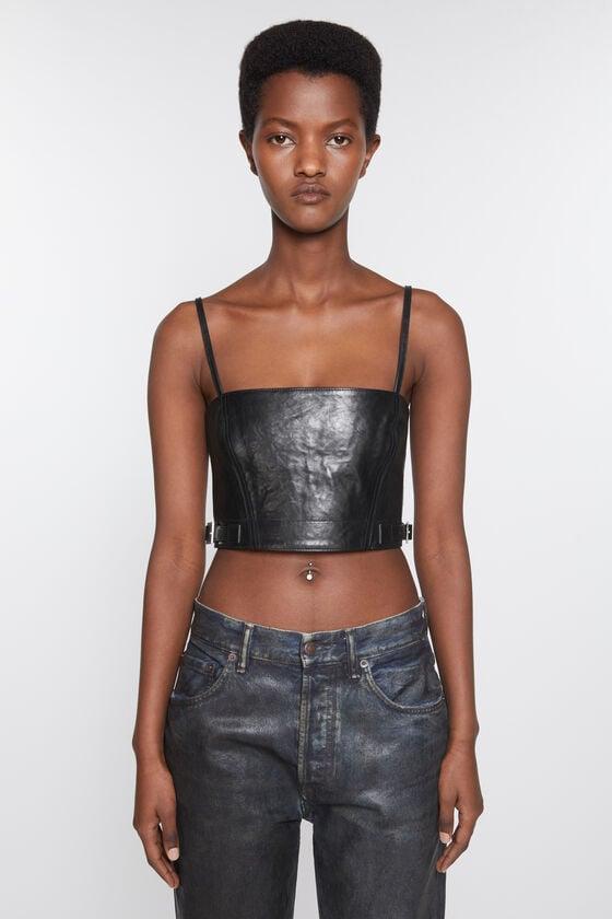 Leather bustier top Product Image