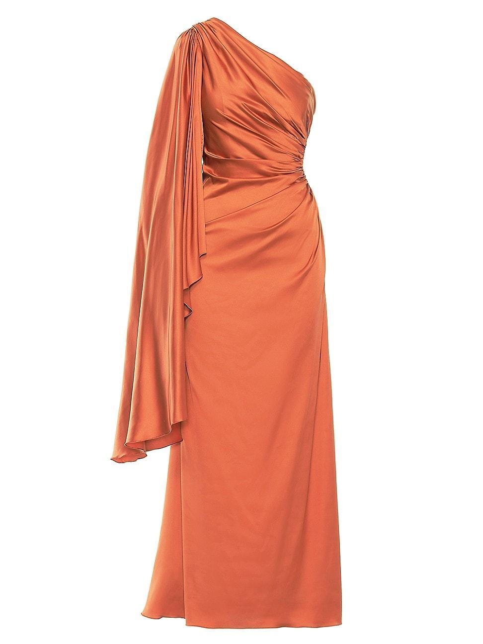 Womens Ieena One-Shoulder Bell-Sleeve Gown Product Image