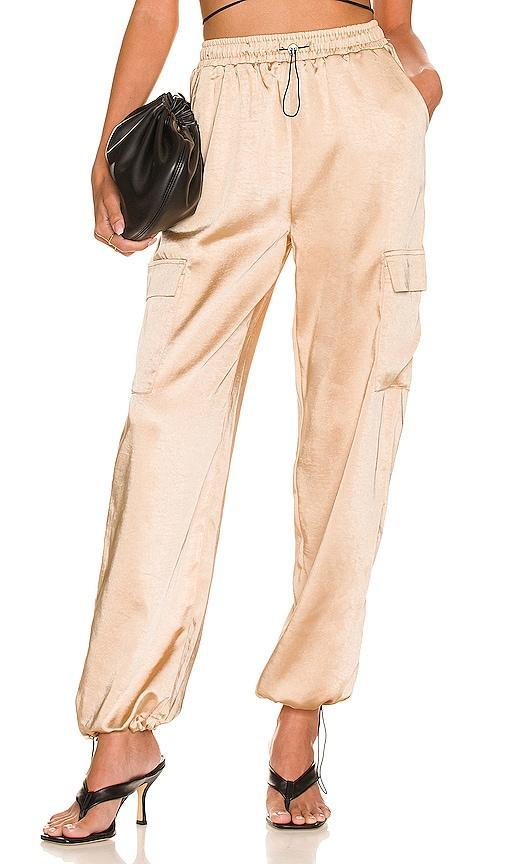 superdown Rita Cargo Pant in Metallic Neutral. Product Image