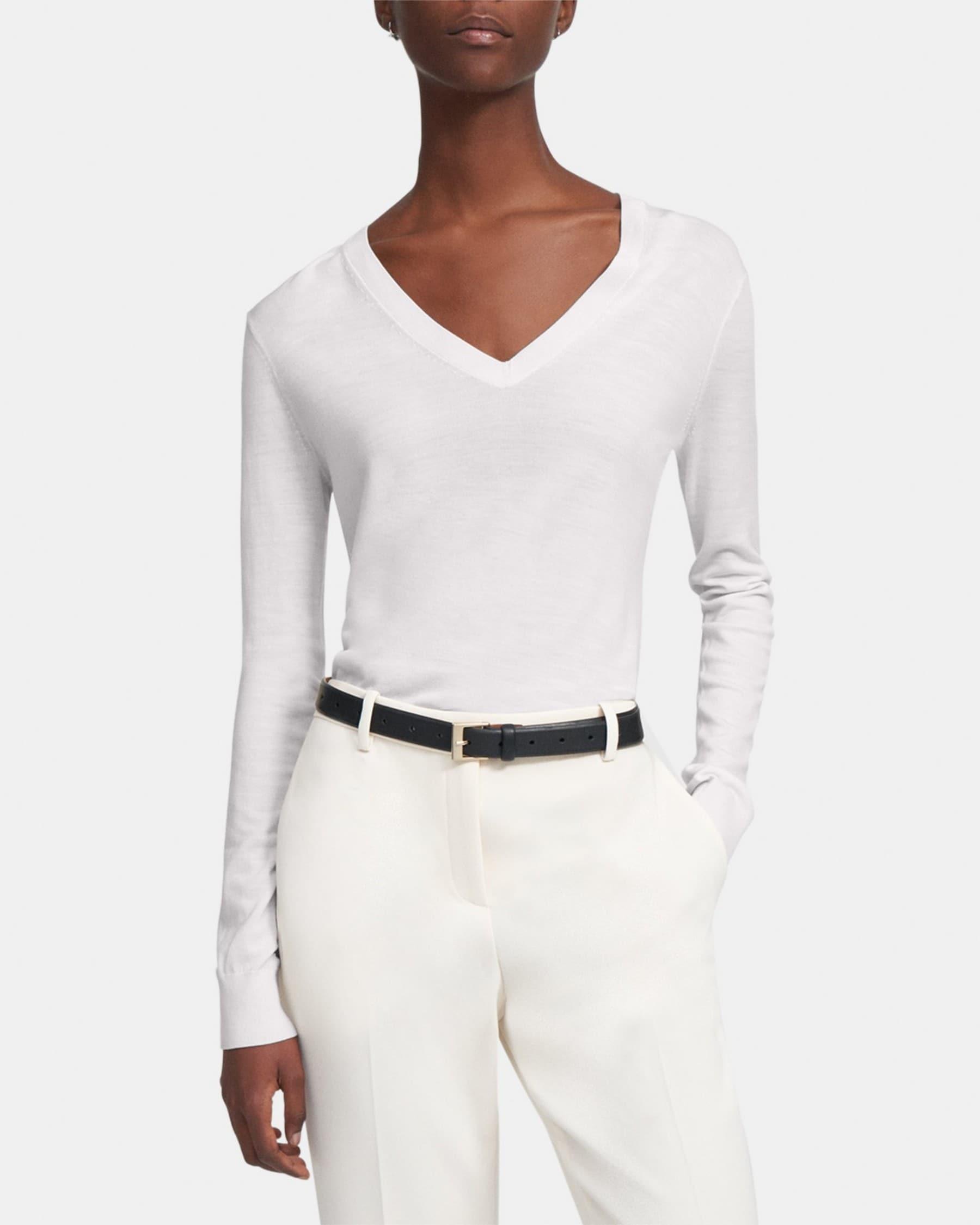 V-Neck Sweater in Regal Wool Product Image