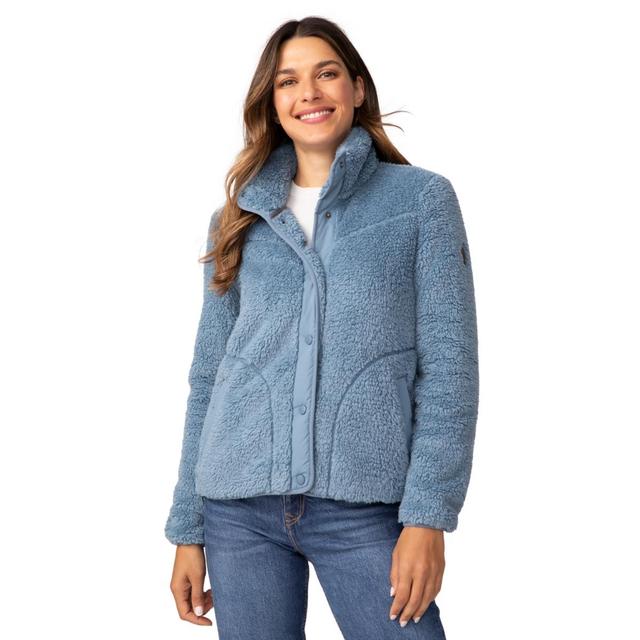 Free Country Womens Sherpa Butter Pile Button Front Jacket Product Image