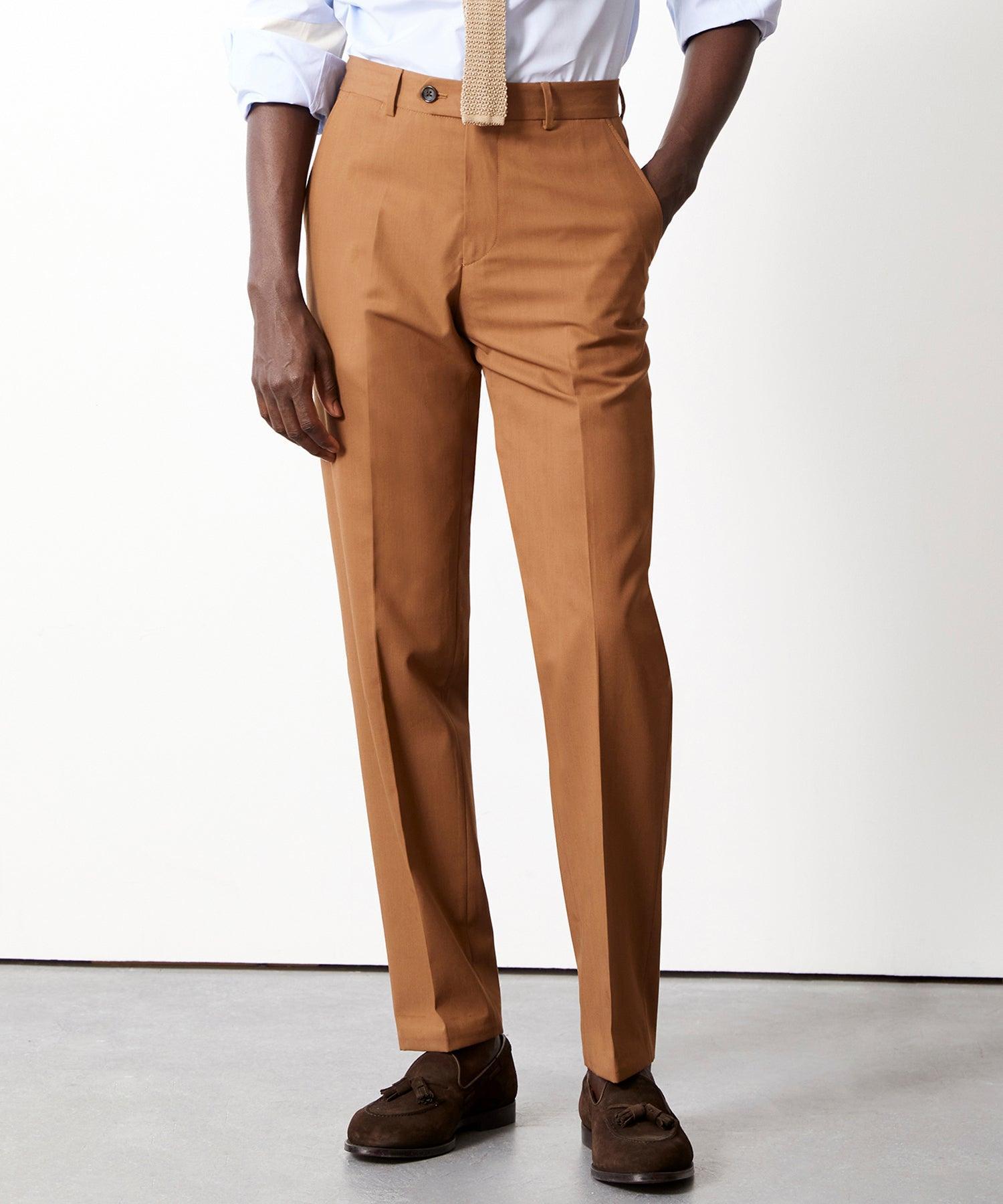 Italian Cotton Sutton Trouser in Acorn Product Image