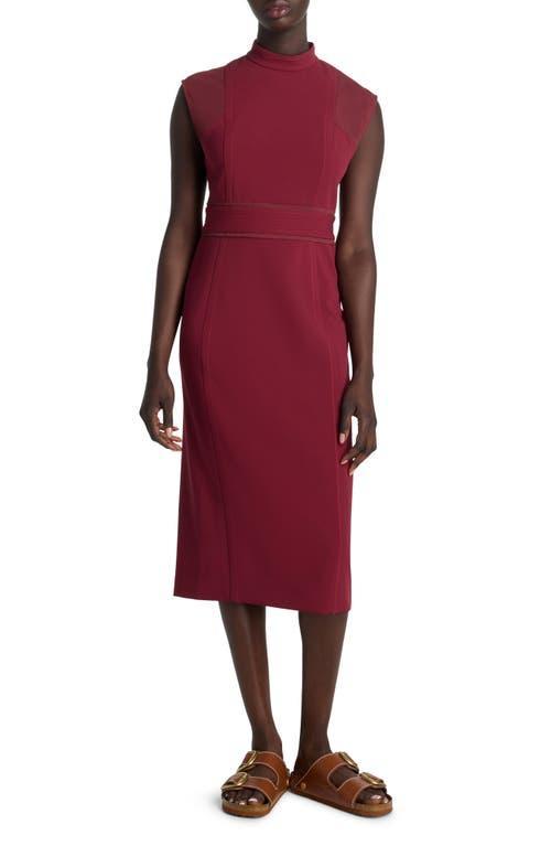 St. John Collection Cap Sleeve Stretch Cady Sheath Dress Product Image