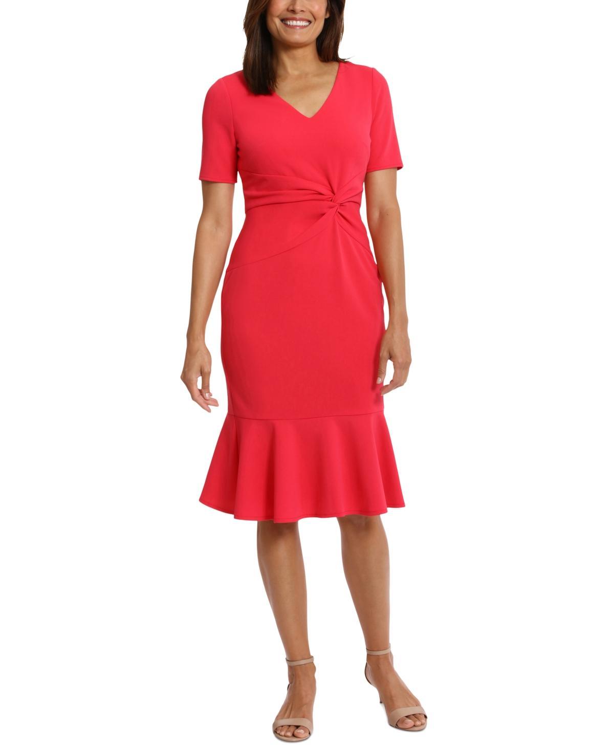 London Times Petite Twisted Sheath Dress Product Image