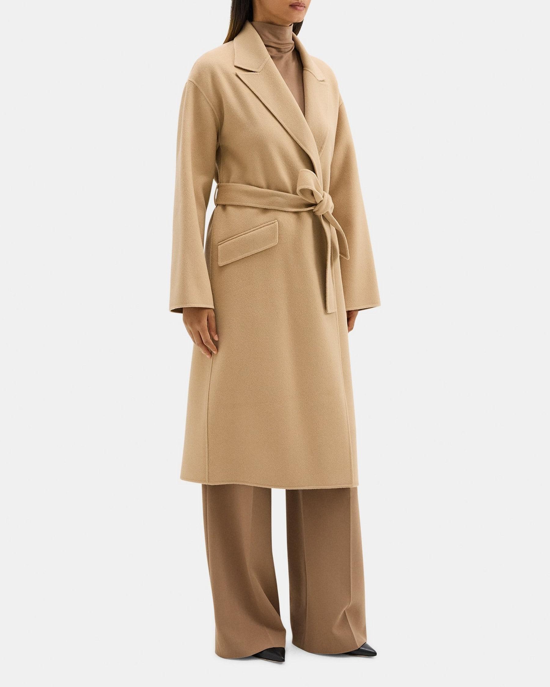 Robe Coat in Double-Face Wool-Cashmere Product Image