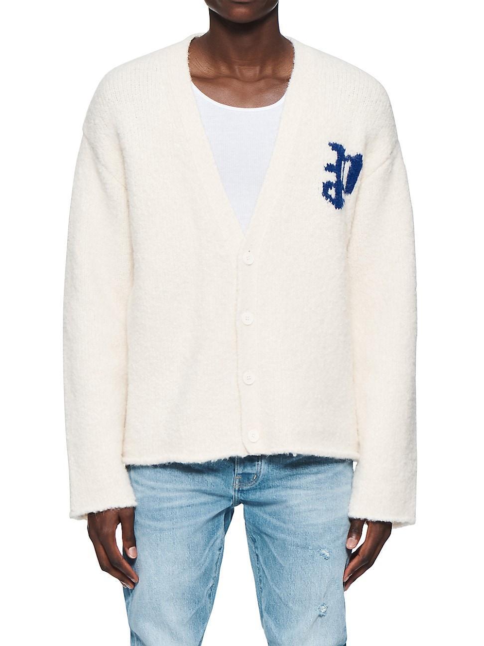 Men's Relaxed Intarsia Cardigan Product Image