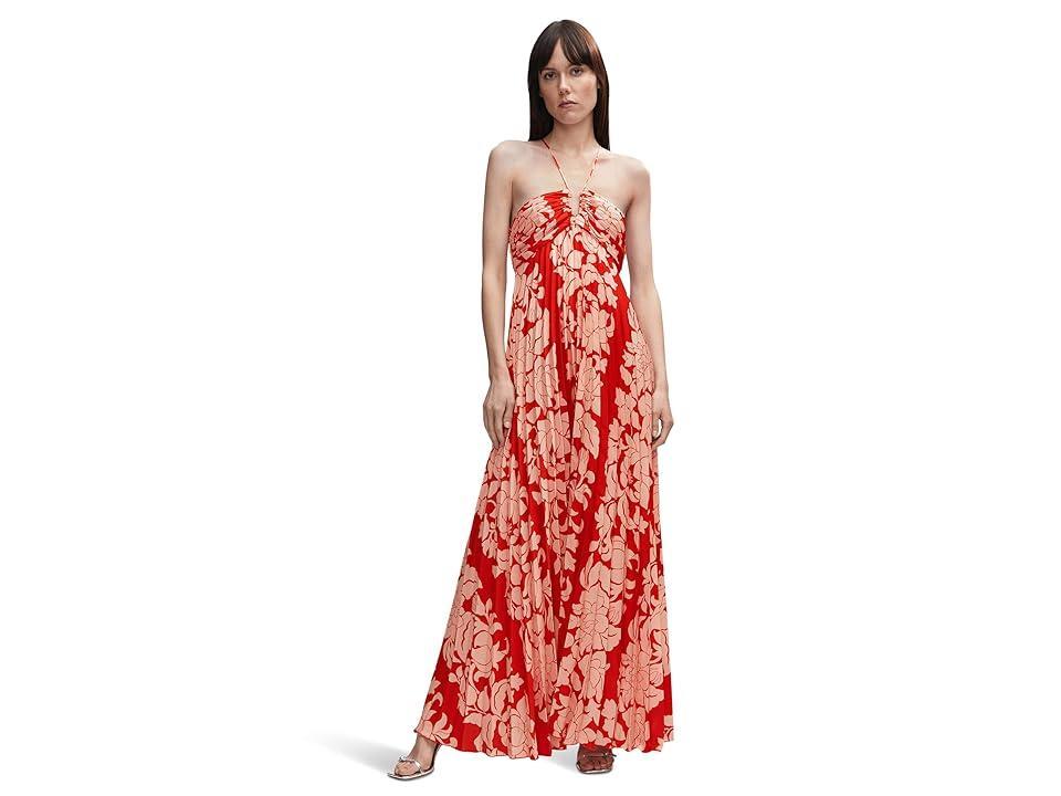 Mango premium occasion halterneck maxi dress Product Image