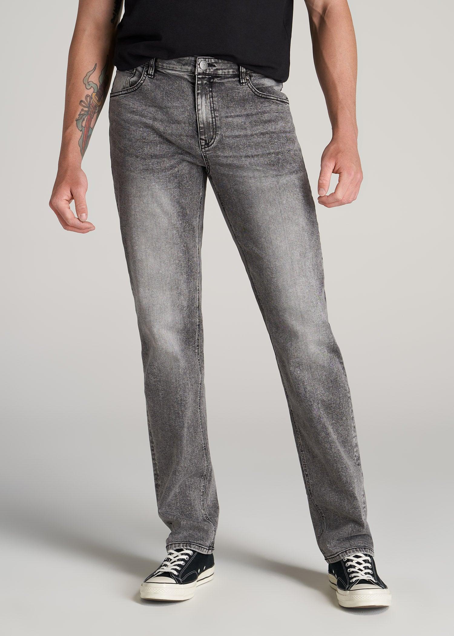 J1 STRAIGHT LEG Jeans for Tall Men in Washed Faded Black Product Image