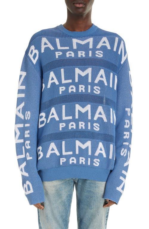 Mens Balmain Knit Crewneck Sweater Product Image