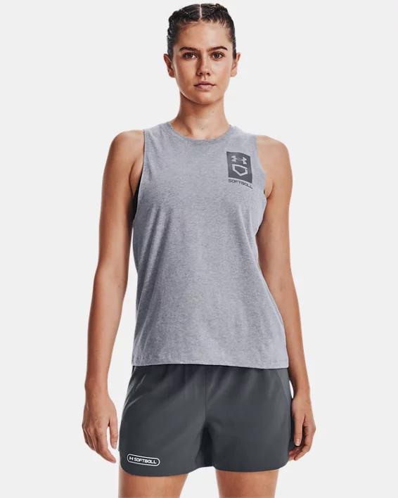 Women's UA Softball Box Logo Tank Product Image