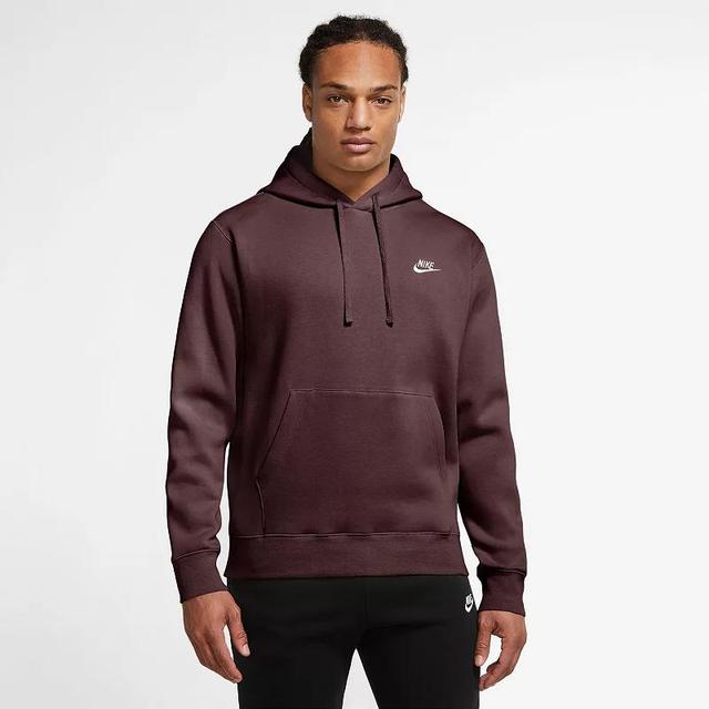 Nike Club Fleece hoodie in gray heather Product Image