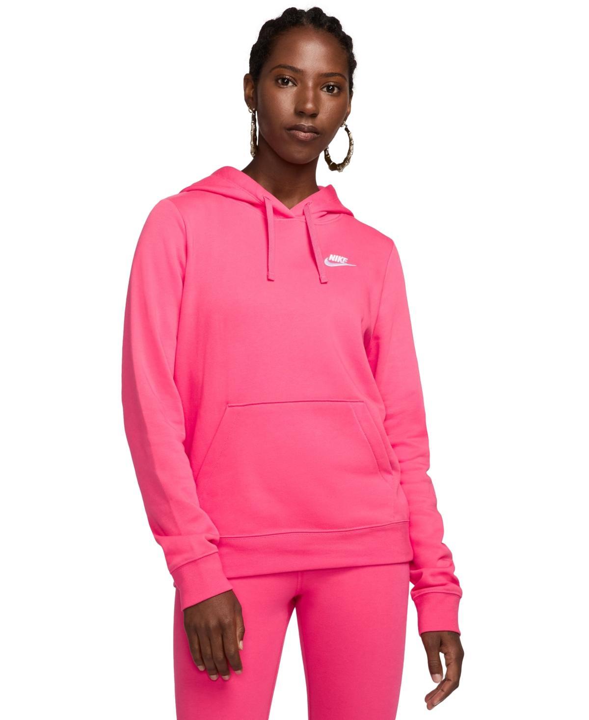 Womens Nike Sportswear Club Fleece Hoodie White Product Image