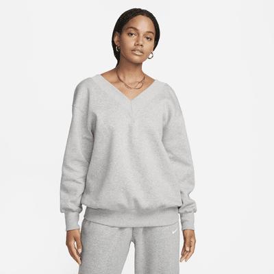 Nike Sportswear Phoenix Fleece Women's Oversized V-Neck Sweatshirt Product Image