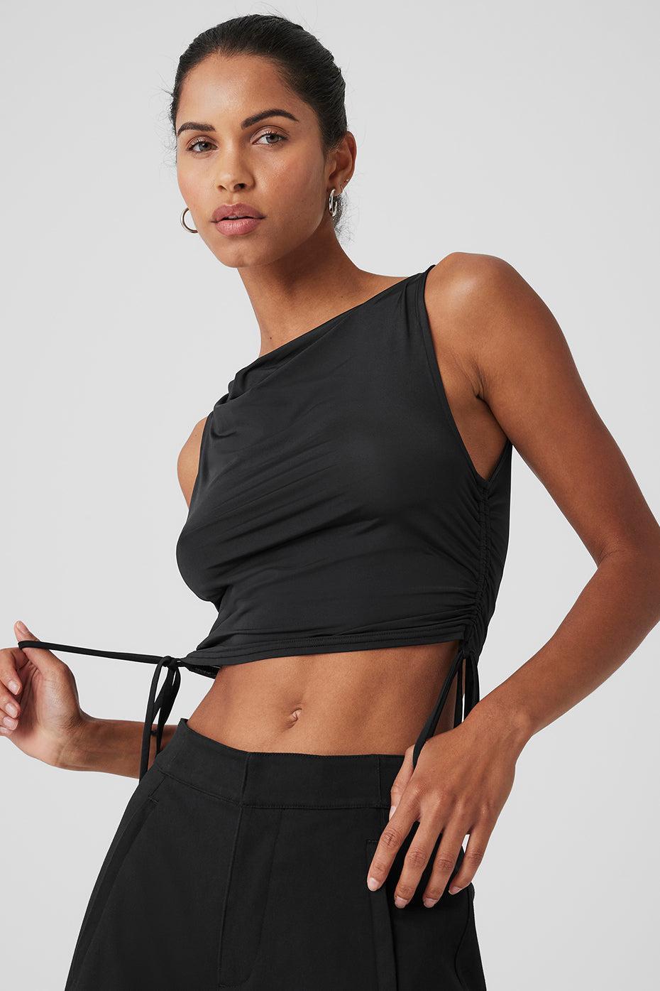 Standout Cropped Tank - Black Product Image