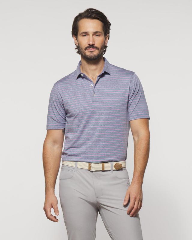 Newton Striped Jersey Performance Polo Product Image