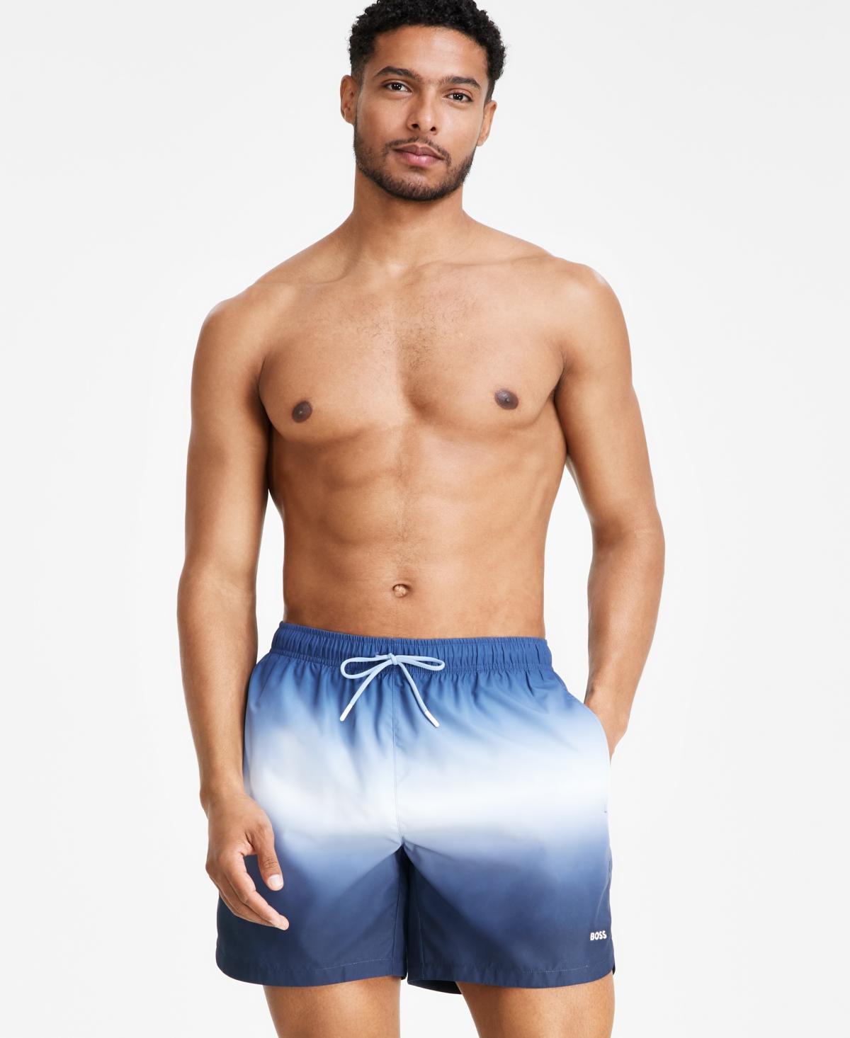 Boss by Hugo Boss Mens Color Gradient 5.9 Swim Trunks, Created for Macys Product Image