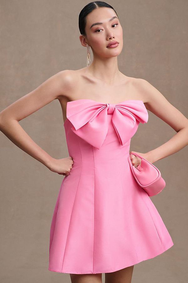 Womens Strapless Bow Minidress Product Image