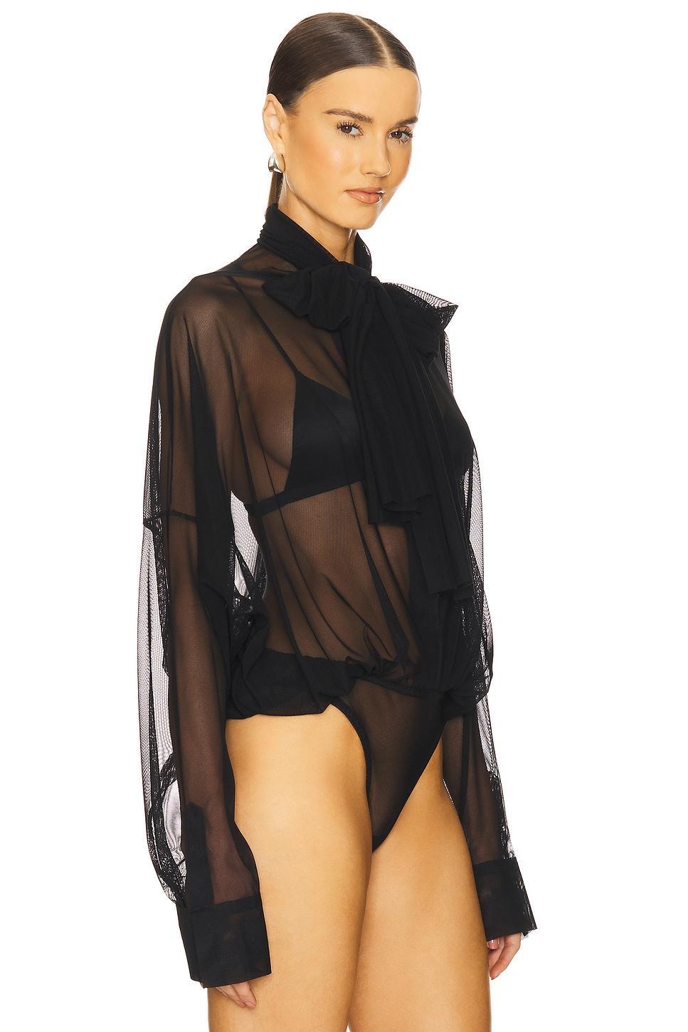 Super Oversized Bf Shirt Bodysuit Norma Kamali Product Image