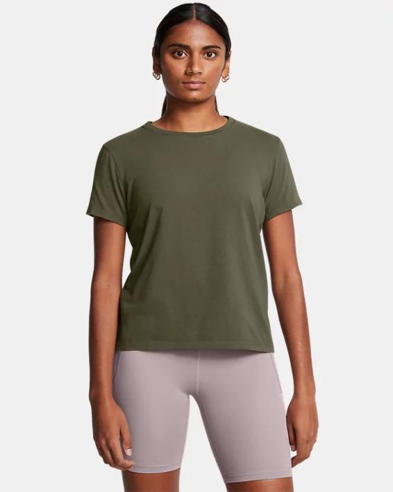 Womens UA Icon Charged Cotton Short Sleeve Product Image