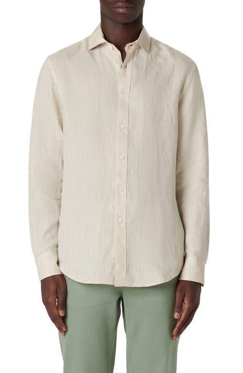 Bugatchi Axel Linen Button-Up Shirt Product Image