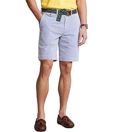 Polo Ralph Lauren Classic-Fit Stretch 9.25 Inseam Seersucker Shorts Product Image