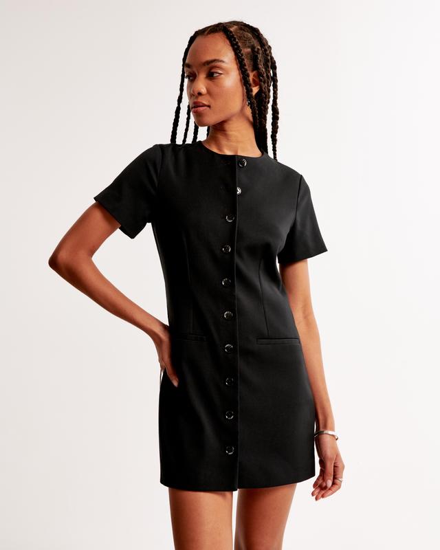 The A&F Mara Short-Sleeve Vest Mini Dress Product Image