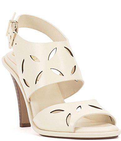 Vince Camuto Frinnas Leather Laser Cut Sandals Product Image