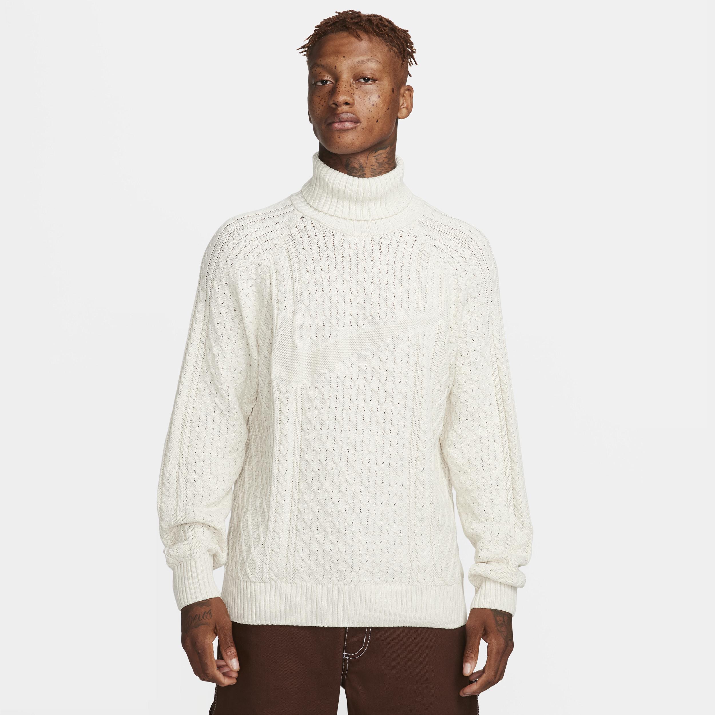 Nike Men's Life Cable Knit Turtleneck Sweater Product Image