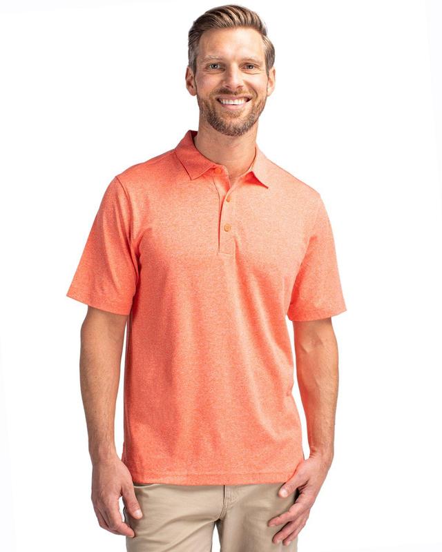 Cutter & Buck Mens Forge Heathered Stretch Polo Shirt Product Image