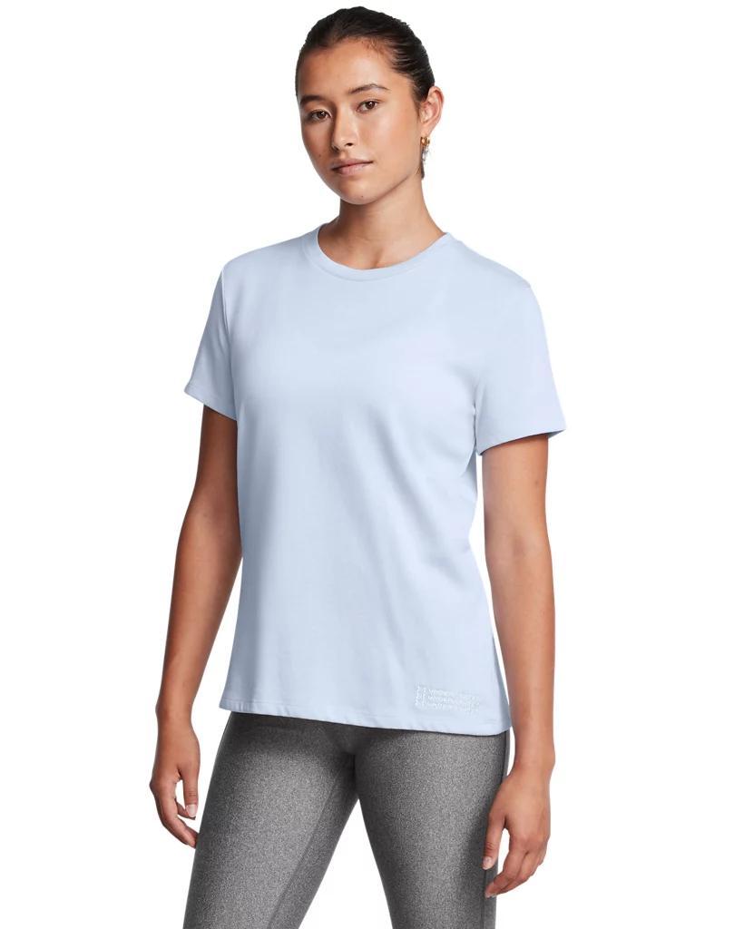 Womens UA Branded Crop Heavyweight Short Sleeve Product Image