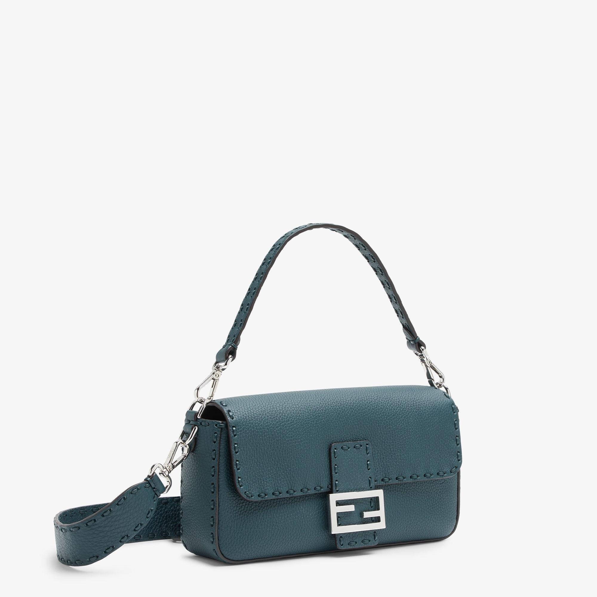 BaguetteDark green Selleria bag with oversized topstitching Product Image