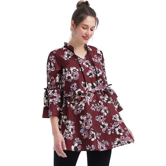 Maternity Pokkori Nursing Floral Print Blouse, Womens Product Image