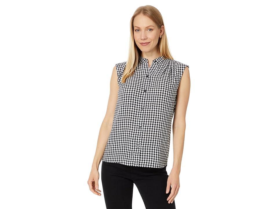 NIC+ZOE Drapey Gingham Tank Multi) Women's Clothing product image