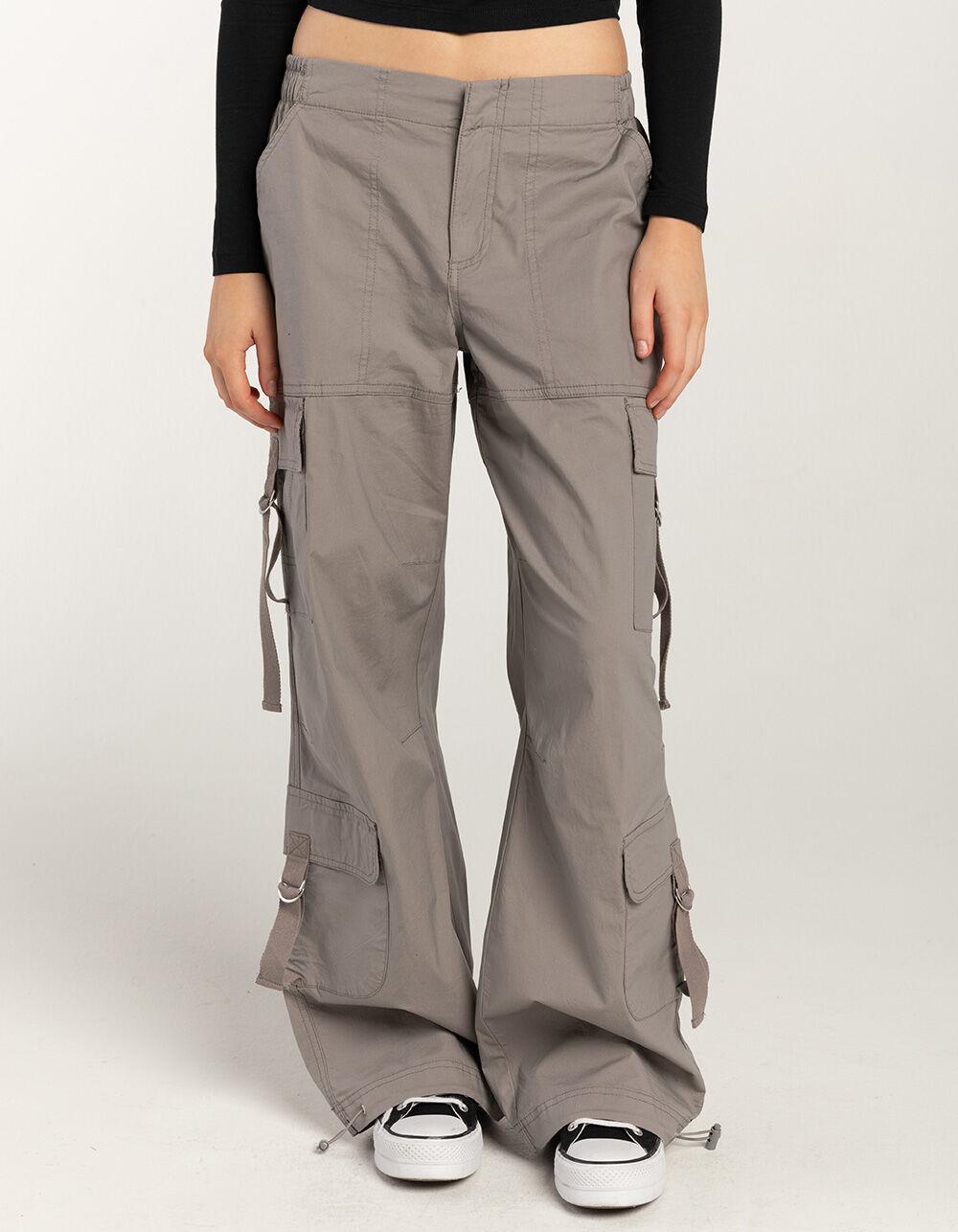 RSQ Womens Mid Rise Double Cargo Parachute Pants Product Image