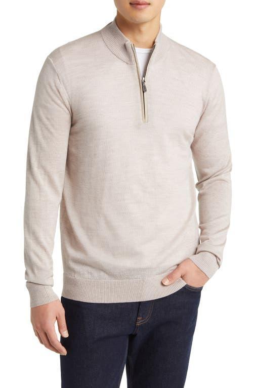 johnnie-O Baron Half Zip Wool Blend Sweater Product Image