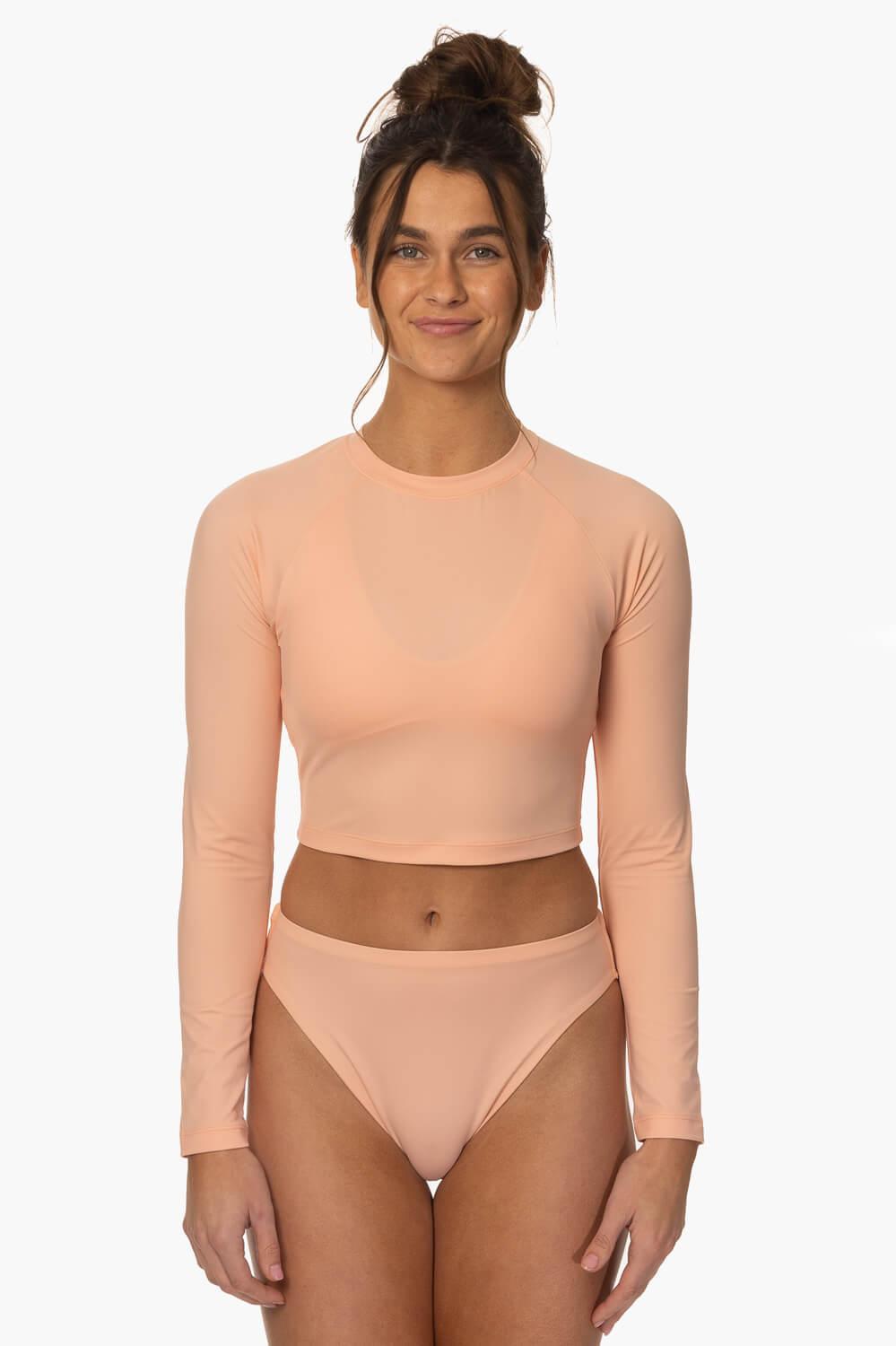 Moana Long Sleeved Crop Rashie - Coronado Female Product Image