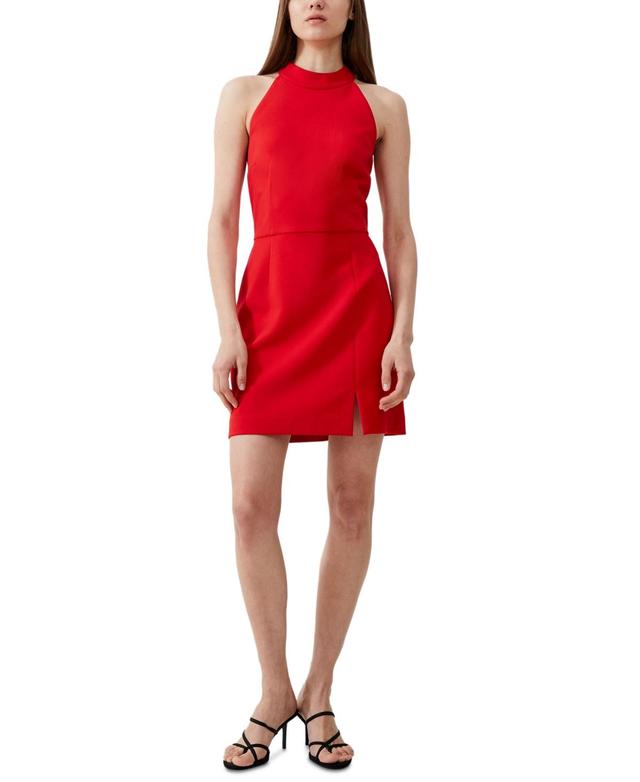 French Connection Womens Whisper Racer-Neck Mini Dress Product Image